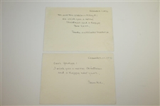 Two Tasuke Maebara Hand Painted Japanese Postcards - Yumoto CC & Sagami CC