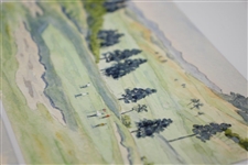 Two Tasuke Maebara Hand Painted Japanese Postcards - Sagami CC 