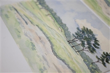 Two Tasuke Maebara Hand Painted Japanese Postcards - Sagami CC 