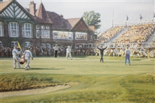 Arthur Weaver 'Ballesteros Triumphs at the 18th' Artist Proof - 1988 OPEN Championship