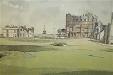 J. Fletcher Watson Ltd Ed R&A Clubhouse Print #729/850 - Framed