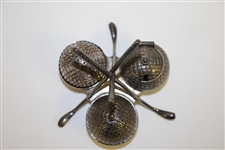 Golf Themed Salt, Pepper & Sugar Crossed Clubs with Golf Balls Caddy