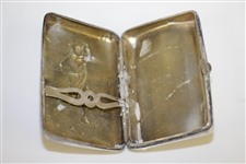 Vintage Sterling Silver Pre-Swing Golfer Themed Cigarette Case