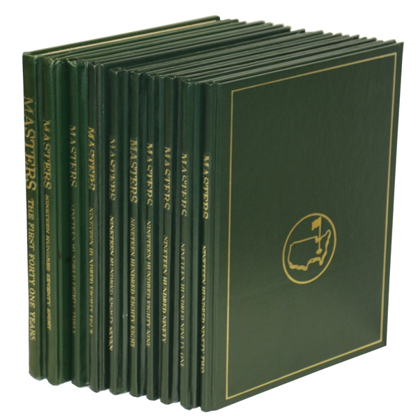 Ten Masters Tournament Annuals: 1978, 1983-1984, 1987-1992 Plus First 41 Years!
