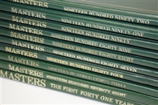 Ten Masters Tournament Annuals: 1978, 1983-1984, 1987-1992 Plus First 41 Years!