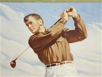 Original 1947 Bobby Jones Coca-Cola Advertising Broadside Display - Excellent Condition