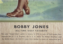 Original 1947 Bobby Jones Coca-Cola Advertising Broadside Display - Excellent Condition
