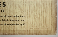 Original 1947 Bobby Jones Coca-Cola Advertising Broadside Display - Excellent Condition