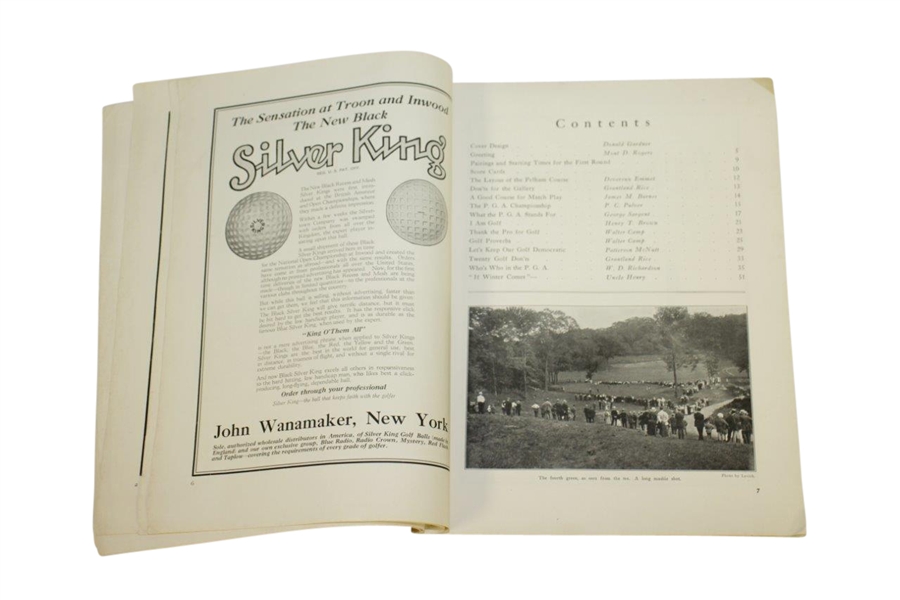 1923 PGA Championship at Pelham CC Program - Gene Sarazen Winner - Rare