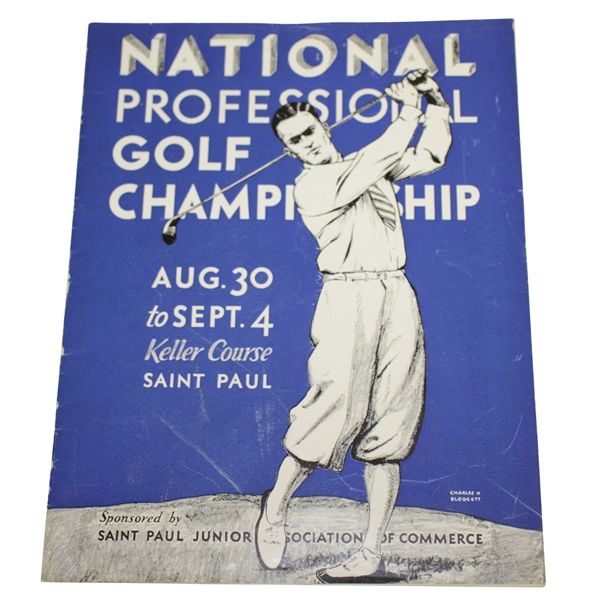 1932 PGA Championship at Keller Course GC Program - Olin Dutra Winner