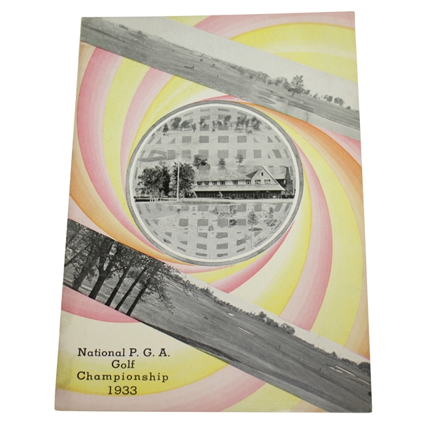 1933 PGA Championship at Blue Mound CC Program - Gene Sarazen Winner