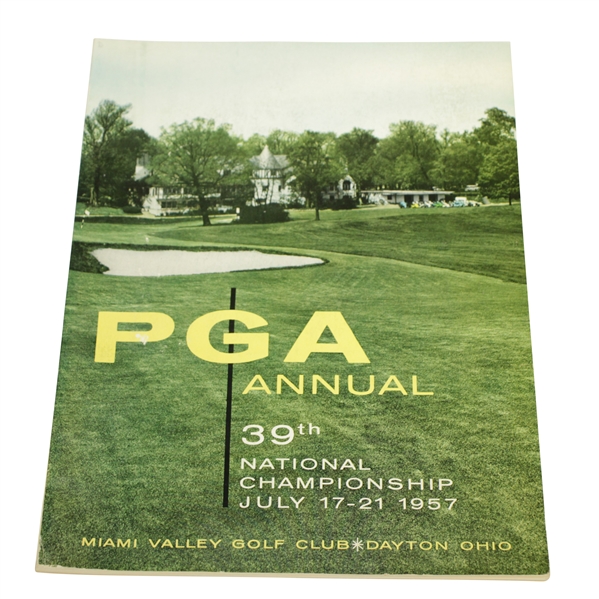 1957 PGA Championship at Miami Valley GC Program - Lionel Hebert Winner