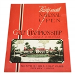 1933 US Open Championship at North Shore GC Program - Johnny Goodman Winner