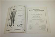 1933 US Open Championship at North Shore GC Program - Johnny Goodman Winner