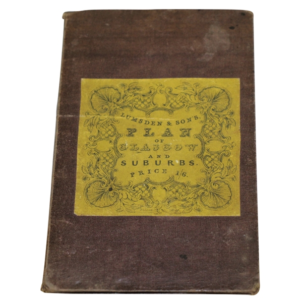 1834 Lumsden & Sons Plan of Glasgow and Suburbs Map/Booklet