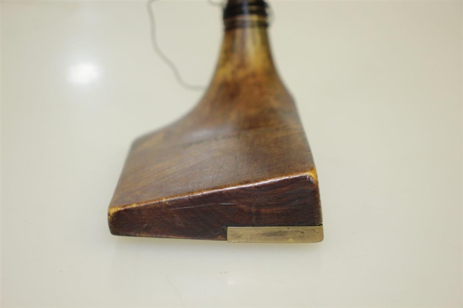 Jean Gassiat Grand Piano Large Square Wood Socket Head Putter with Square Grooved Handle