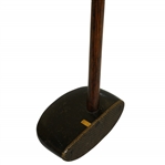 Kempshall MFG Willie Dunn Jr Mallet Headed Center Shafted Putter w/ Brass Face Black Pyralin