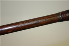 Circa 1920 G. MacGregor Dayton Ohio Wooden-Head Mallet Putter with Brass Face & Hatched Scoring