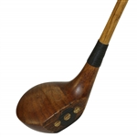Circa 1920s MacGregor Yardsmore X-A Series Fancy Face Wood - Pat. Pending Lead Back Weight