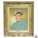 Sam Snead Original Oil on Canvas Painting by Jon Mardel - 1987 Fedigans Inv. Pro-Am