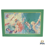 Neiman "Golf Champions" Signed by Palmer, Hogan, Nicklaus, Snead, Trevino & Player JSA ALOA