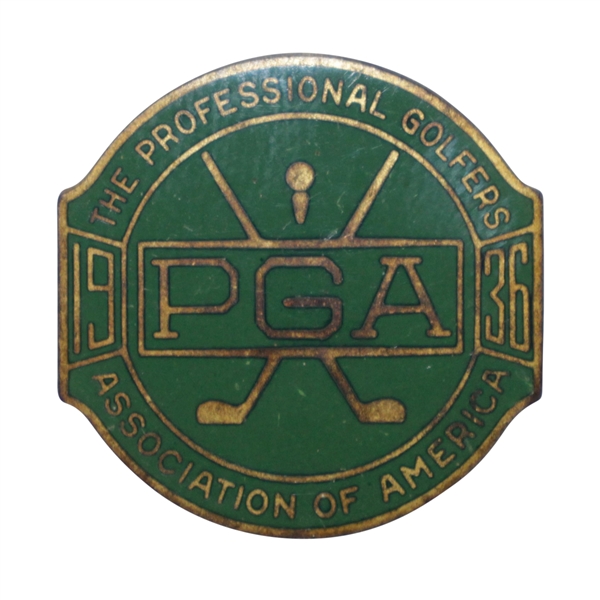 1936 PGA Championship at Pinehurst CC Contestant Badge - Rod Munday Collection