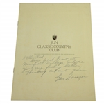 Gene Sarazen Signed Japanese Gene Sarazen Jun Classic 1978 Program JSA ALOA