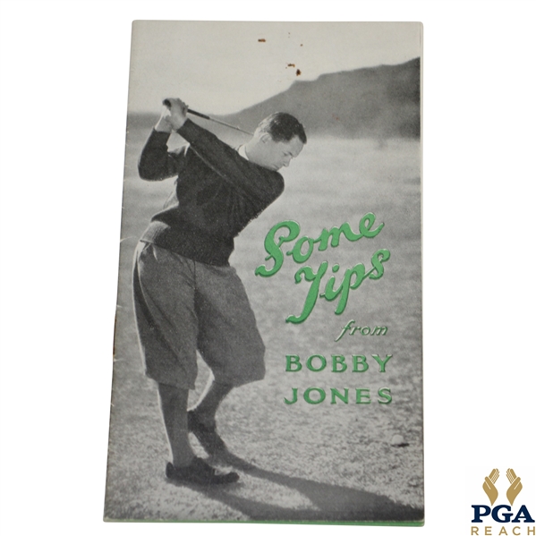 Bobby Jones 1935 Some Tips from Bobby Jones Golf Booklet - British Edition