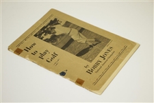 Bobby Jones 1929 'How To Play Golf' Golf Booklet