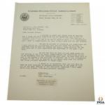 Francis Ouimet Signed Typed 1946 Letter to Colonel Probst with the USGA JSA ALOA