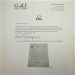 Francis Ouimet Signed Typed 1946 Letter to Colonel Probst with the USGA JSA ALOA