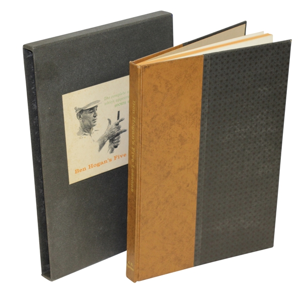 1957 Ben Hogans Five Lessons Deluxe Edition Book in Slip Case