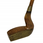 Shmilley Bent Bent Neck Wood Putter with Brass Face Plate