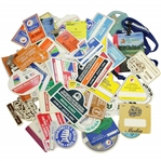 50+ Assorted Tournament Credentials - Mens, Womens, Sr Mens Open, & Solheim Cup
