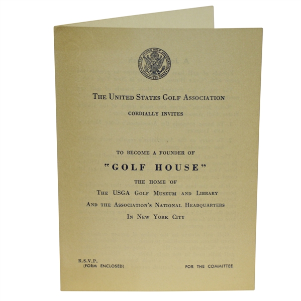 1950 Prospectus to be Founder of U.S.G.A.s Golf House in New York City