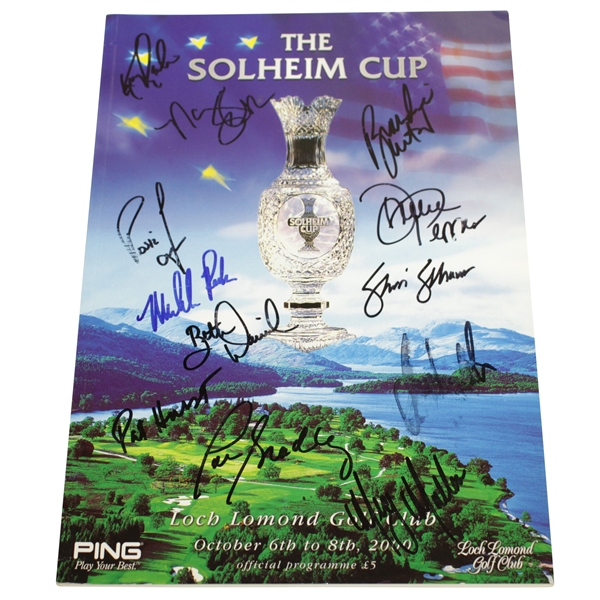 USA Team Signed 2000 The Solheim Cup at Loch Lomond Official Program JSA ALOA