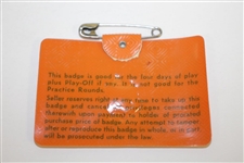 Charles Coody Signed 1971 Masters Tournament Series Badge #19533 JSA ALOA