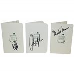 Sandy Lyle, Mark OMeara, & Craig Stadler Signed Augusta National Golf Club Scorecards JSA ALOA