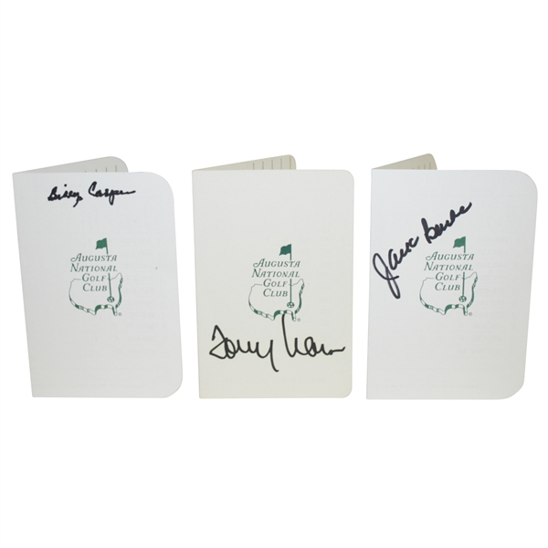 Jack Burke, Billy Casper, & Tommy Aaron Signed Augusta National Golf Club Scorecards JSA ALOA