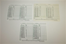 Jack Burke, Billy Casper, & Tommy Aaron Signed Augusta National Golf Club Scorecards JSA ALOA
