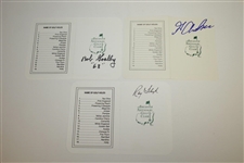 Bob Goalby, George Archer, & Ray Floyd Signed Augusta National Golf Club Scorecards JSA ALOA