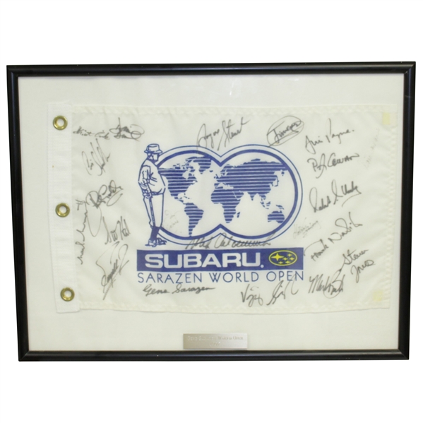 Multi-Signed Sarazen World Open Flag Inc. Sarazen, Stewart, & others JSA ALOA
