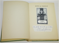 Bobby Jones Signed Cut 1927 1st Edition 'Down the Fairway' with Book Mark & Stamps JSA ALOA