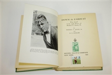 Bobby Jones Signed Cut 1927 1st Edition 'Down the Fairway' with Book Mark & Stamps JSA ALOA