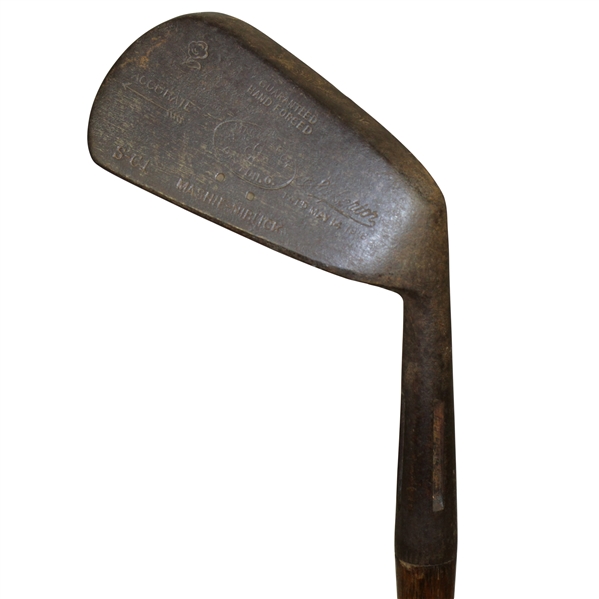 MacGregor Accurate SC-1 Superior Mashie Niblick Patd May 14, 1918 - Shaft Stamp