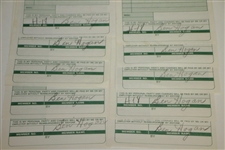 Ten Ben Hogan Signed Shady Oaks Country Club Member Checks/Receipts JSA ALOA
