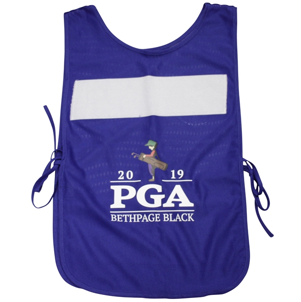Blue 2019 PGA Championship at Bethpage Black Caddy Bib
