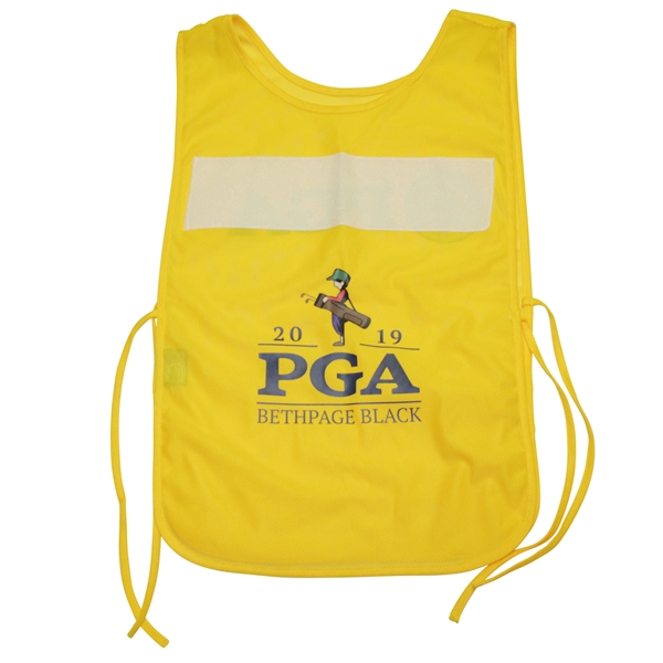 Yellow 2019 PGA Championship at Bethpage Black Caddy Bib