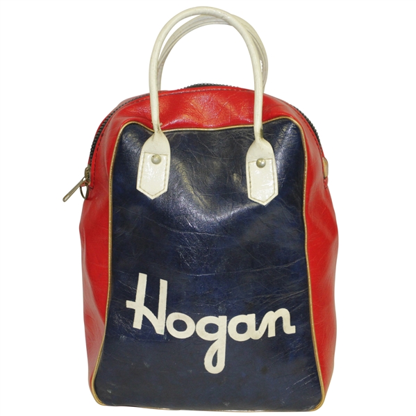Vintage Hogan Co. Blue & Red Shag Bag