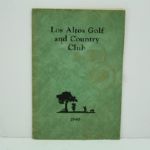 Lot of Three Los Altos Golf and Country Club Member Books - 1949, 1950, and 1998